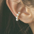 quilted hoop ear cuff e16