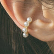quilted hoop ear cuff e16
