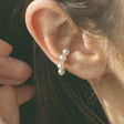 quilted hoop ear cuff e16