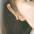 quilted hoop ear cuff e16