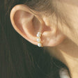 quilted hoop ear cuff e16