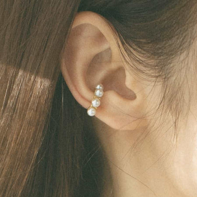 quilted hoop ear cuff e16