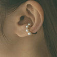 quilted hoop ear cuff e16