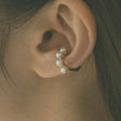 quilted hoop ear cuff e16