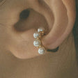 quilted hoop ear cuff e16