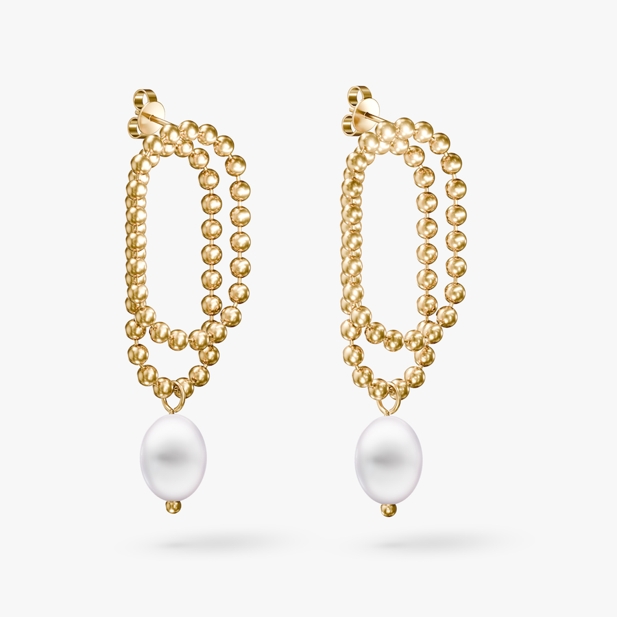 pearl chain earrings p57