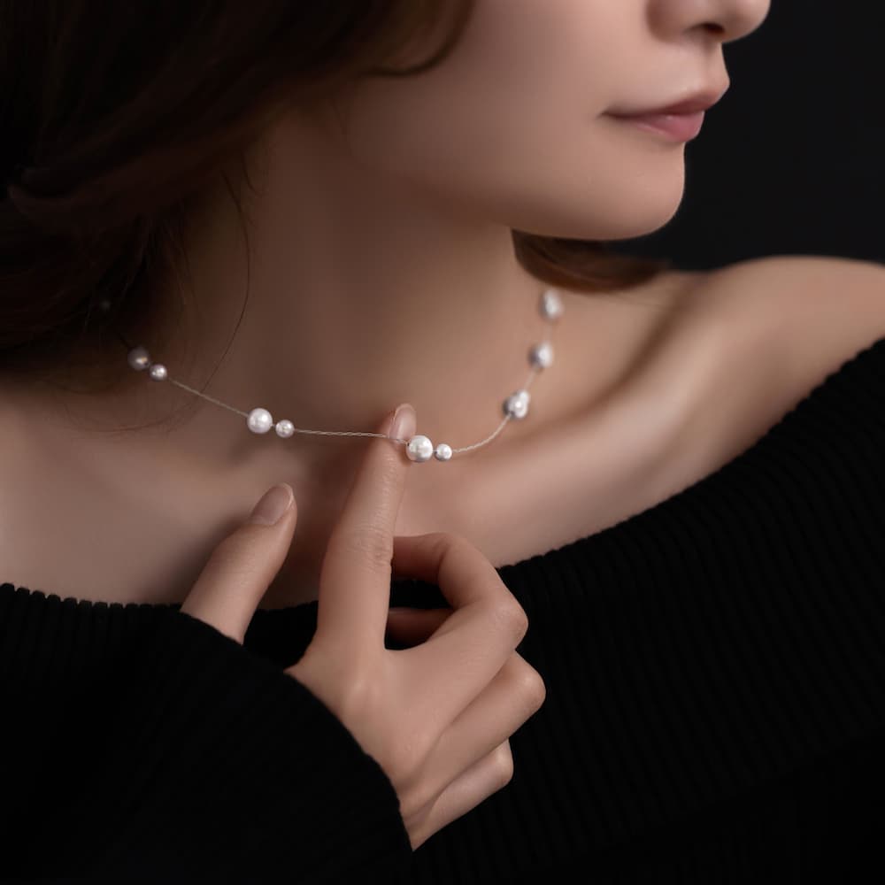 ステーション パール ネックレス n135