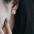 ダブル パール ピアス p120