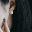 ダブル パール ピアス p120