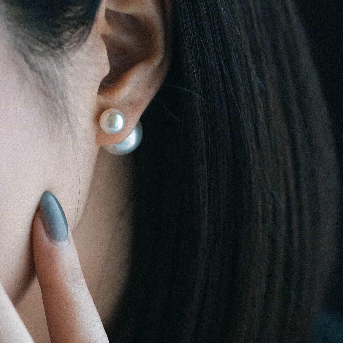 ダブル パール ピアス p120