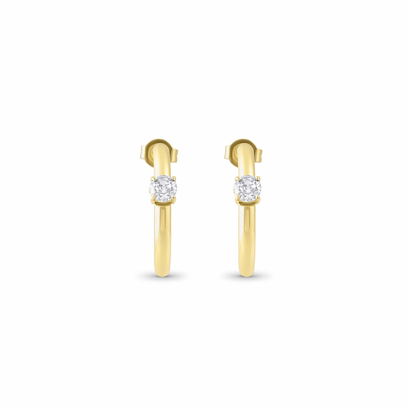Zirconia hoop earrings p30