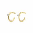 Zirconia hoop earrings p30