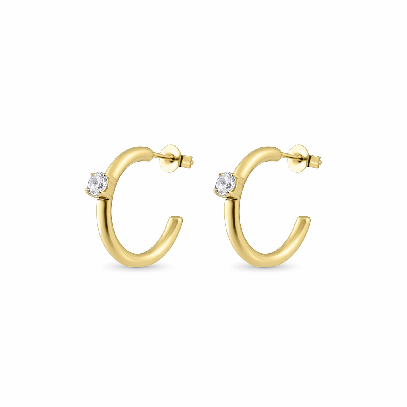 Zirconia hoop earrings p30