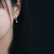 Zirconia hoop earrings p28