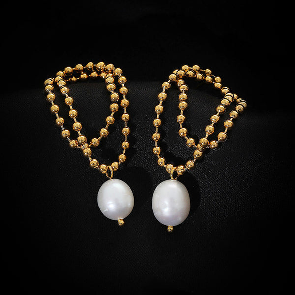 pearl chain earrings p57