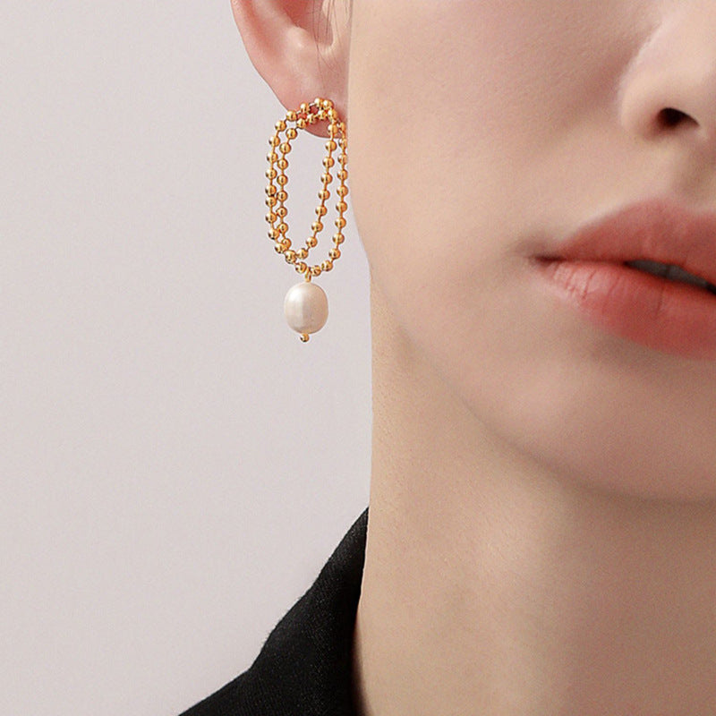 pearl chain earrings p57