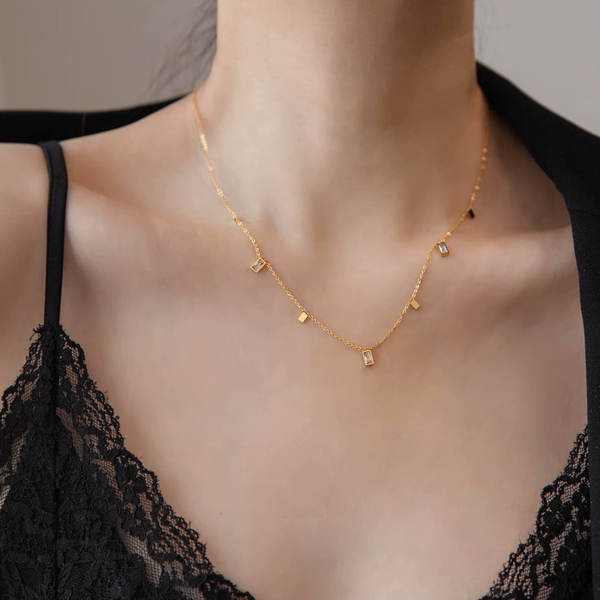 zirconia necklace n80