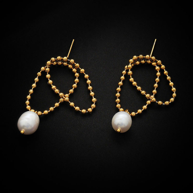 pearl chain earrings p57