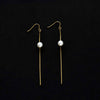 Pearl chain earrings p109