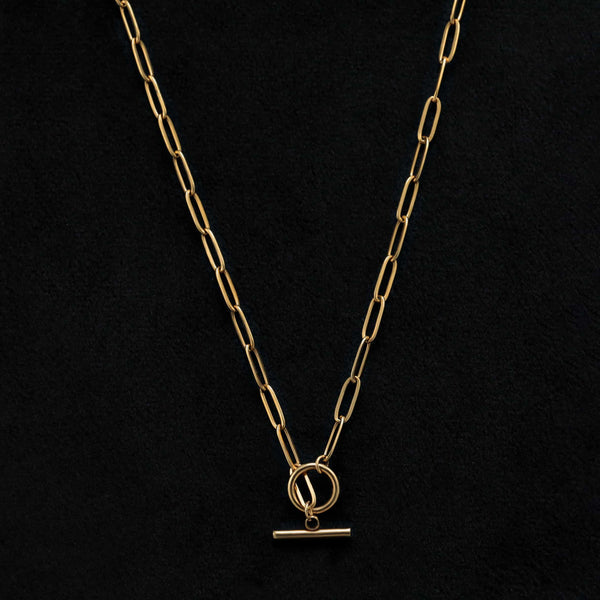 slim chain long necklace n87