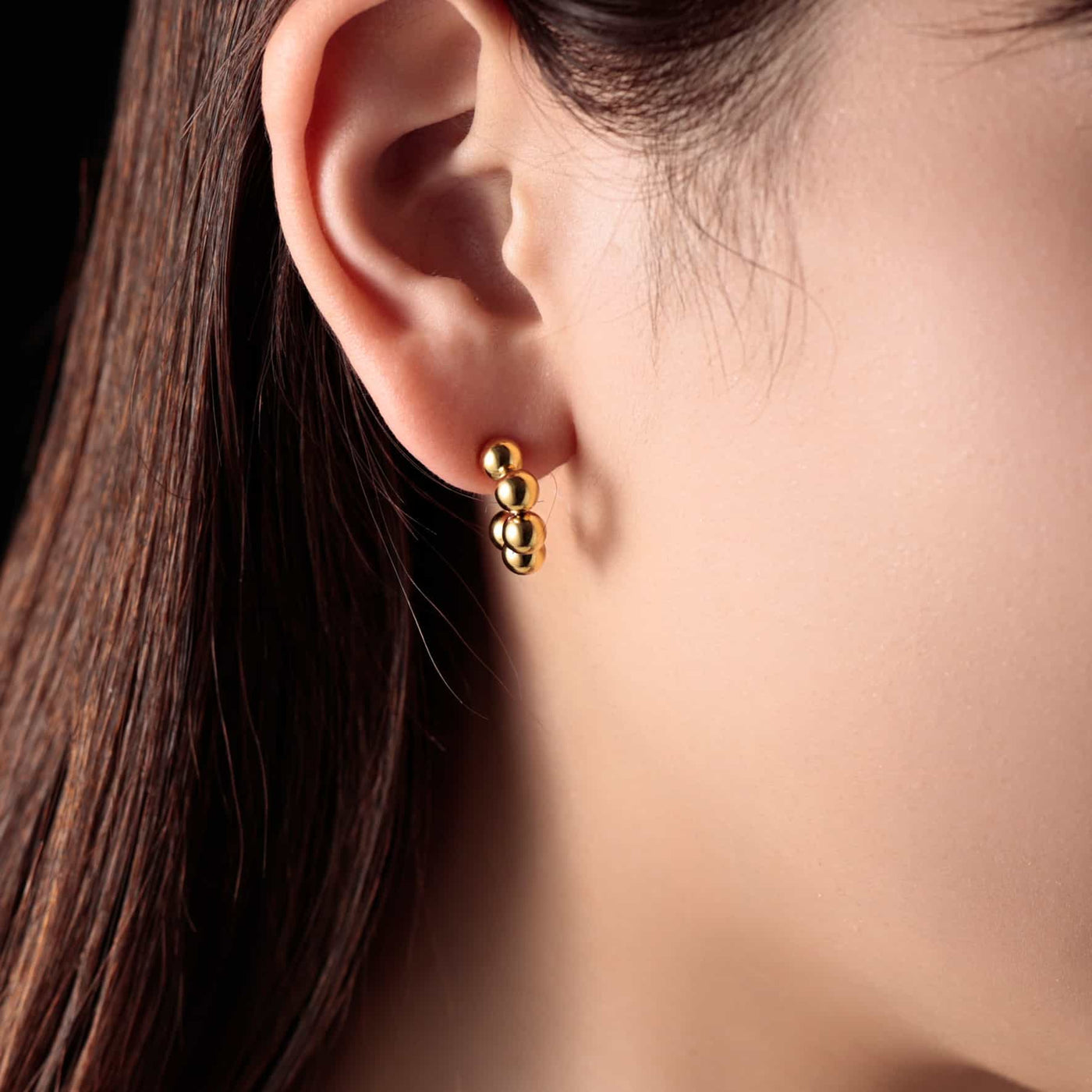 ball hoop earrings p54