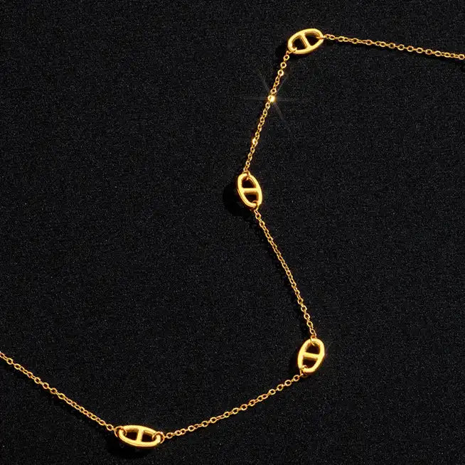 anchor chain necklace n63