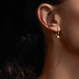 Zirconia hoop earrings p28