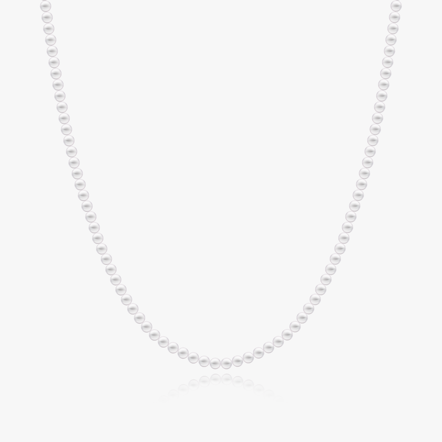 シンプル パール ネックレス n113