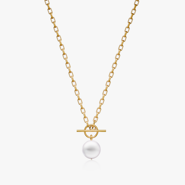 パール チャーム ネックレス n115