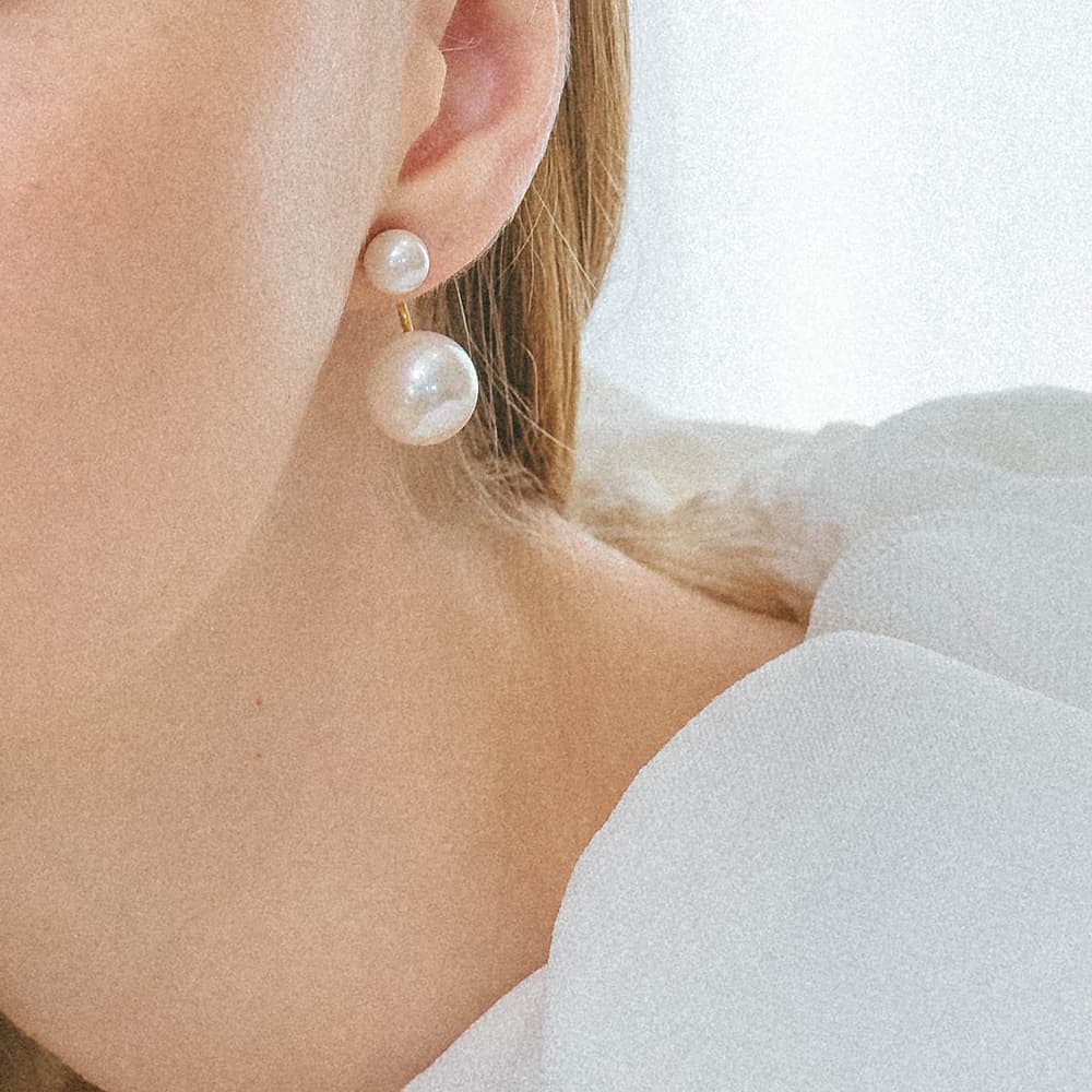 レイヤード パール ピアス p111