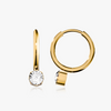 Zirconia hoop earrings p28