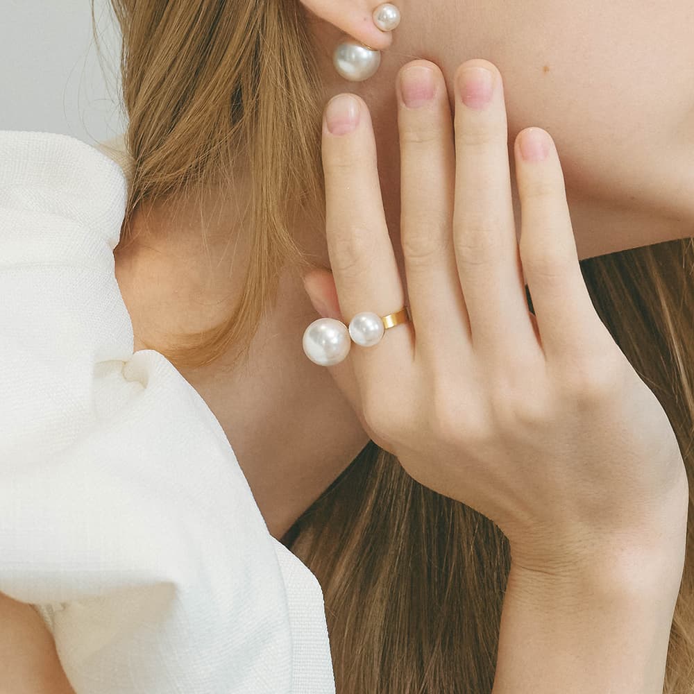 ダブル パール リング r123