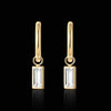 Square zirconia earrings p88