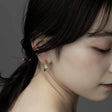 Zirconia hoop earrings p30