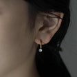 Zirconia hoop earrings p28