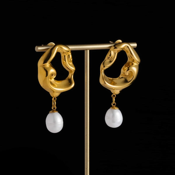 Craft pearl earrings p75