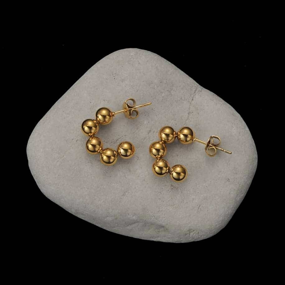 ball hoop earrings p54