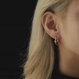 Zirconia hoop earrings p30