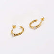 Zirconia hoop earrings p30