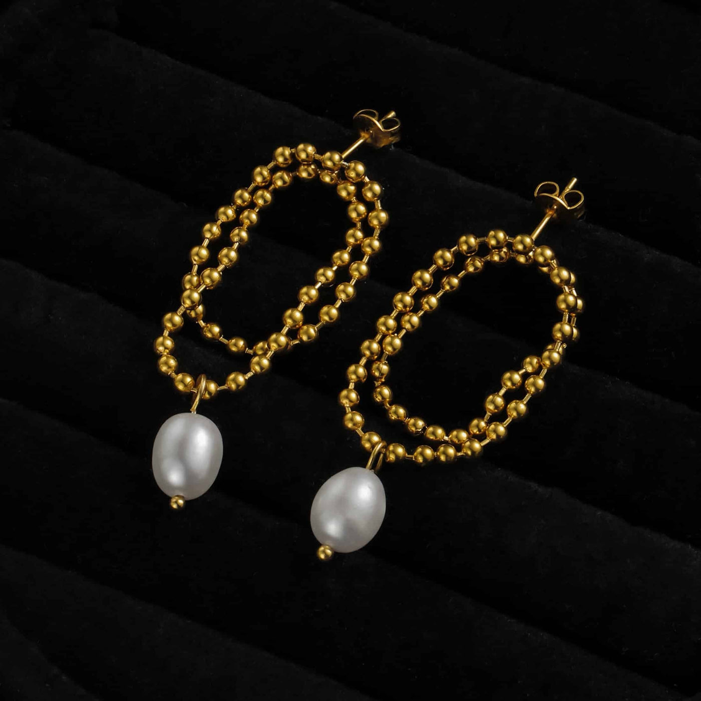 pearl chain earrings p57